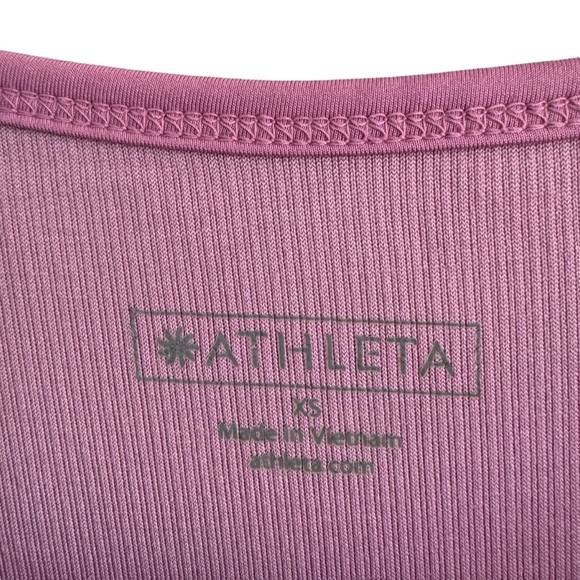 Athleta Purple Pink V-Neck Workout Tank, Size XS - Picture 5 of 6